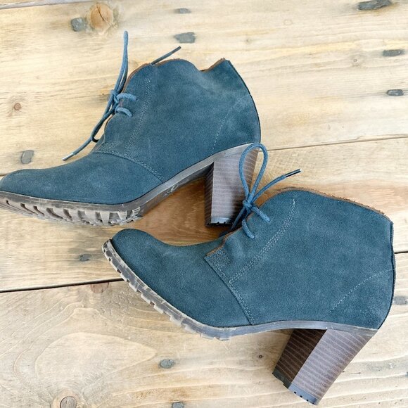 Ruff Hewn Cypress Suede Bootie Lace Up‎ 8.5 Like new - Picture 1 of 7